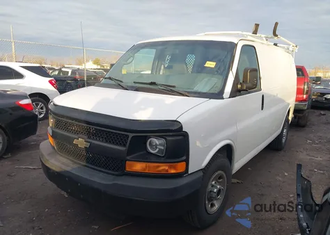 2010 Chevrolet Express 2500 Work Van z USA, uszkodzony, nr VIN 1GCZGFBA9A1173989